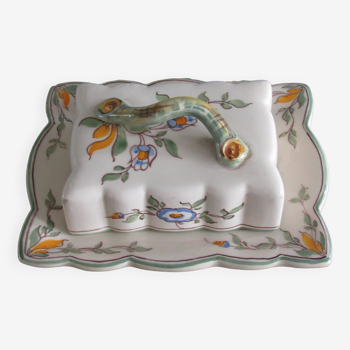 Earthenware butter dish from Moustier