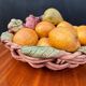 Fruit basket trompe l'œil Portugal 1970s
