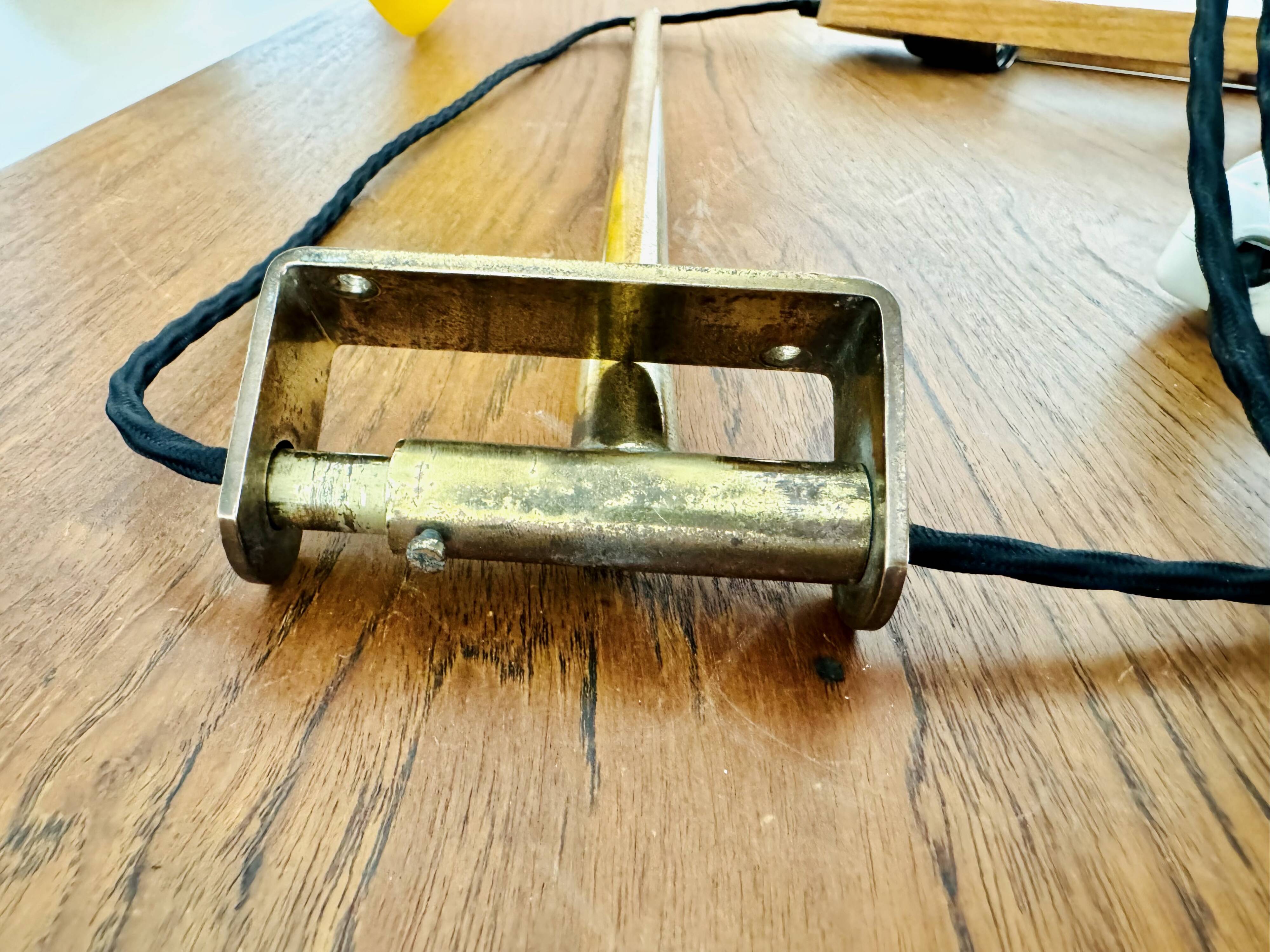 Large Adjustable Brass Wall Lamp