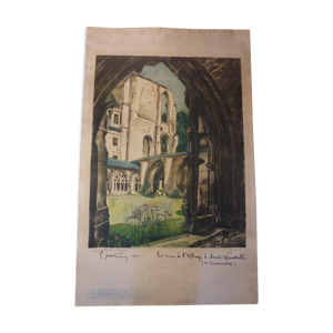 Affiche ancienne de l'eglise saint