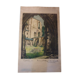 Affiche ancienne de l'eglise saint wandrille par matossy