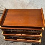 Vintage wicker chest of drawers