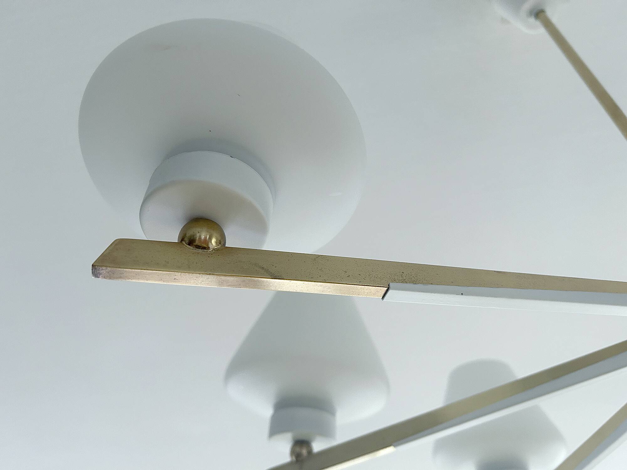 Large Mid Century Italian Pendant Light