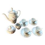 White porcelain coffee service Seltmann Weiden Bavaria paradise bird