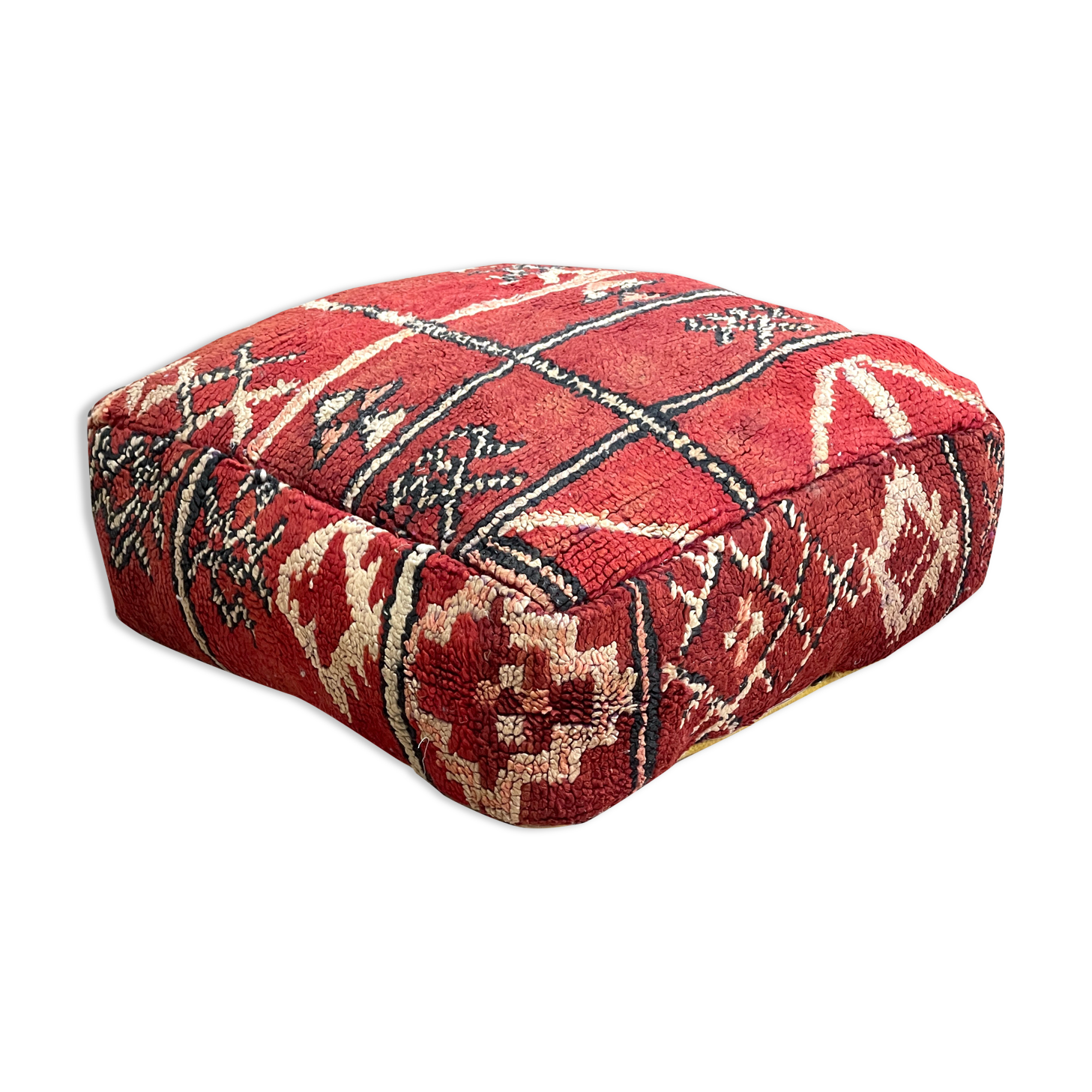 Moroccan kilim pouf