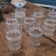 Set de 8 verres à eau 50's