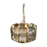 Art deco brass chandelier