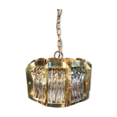 Art deco brass chandelier