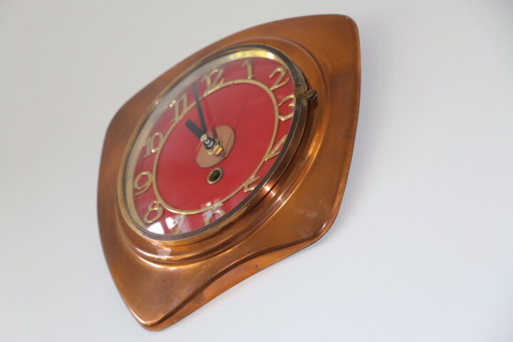 Copper wall clock 1960
