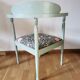 Pair of vintage corner armchairs refurbished