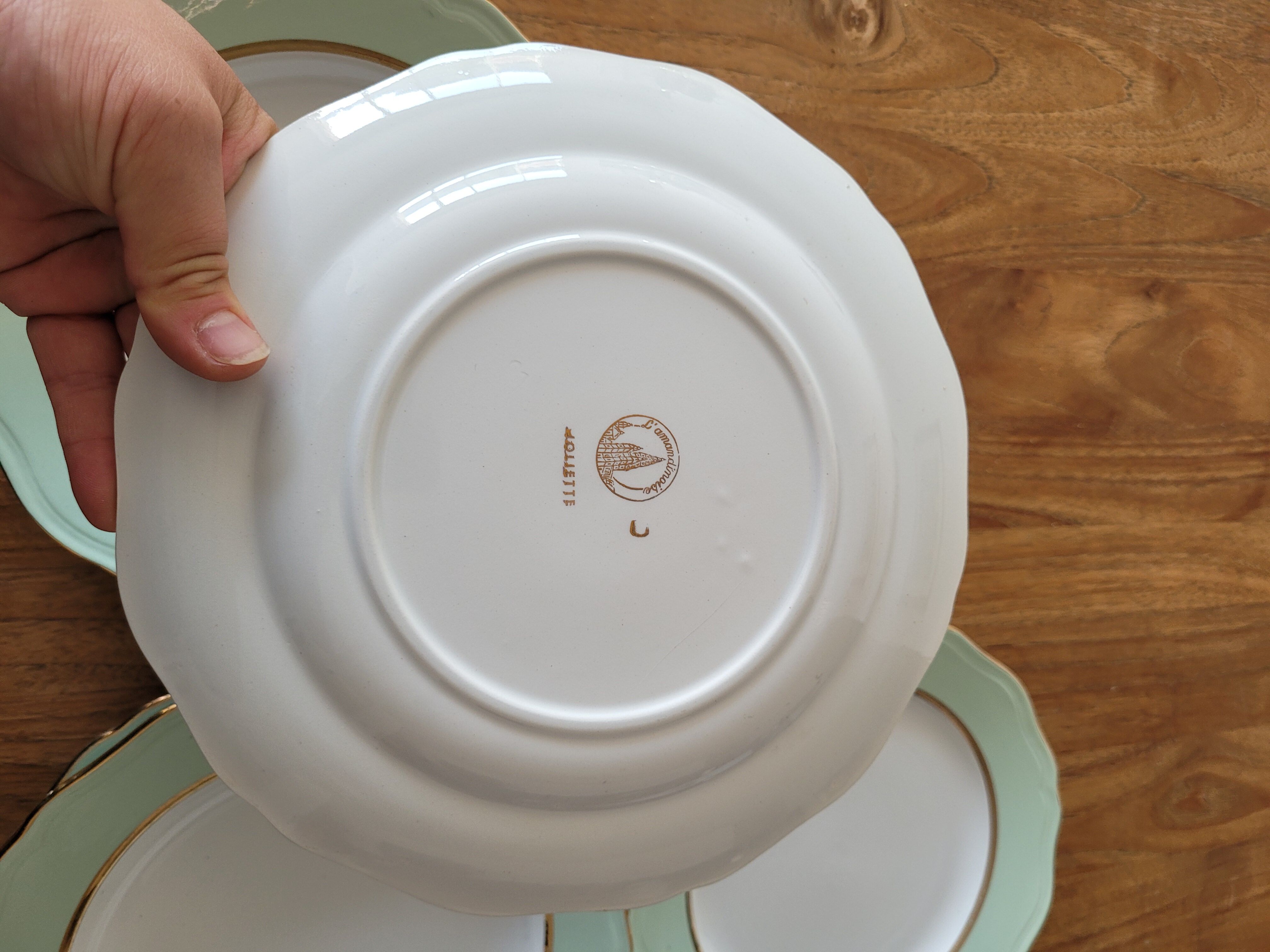 6 plates the Amandinoise "Joliette"