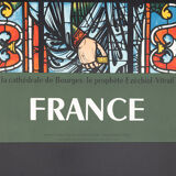 Affiche de voyage SNCF, 87 x 124 cmFrance - La Cathédrale de Bourges