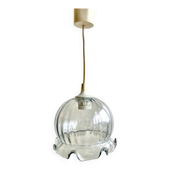 Lampe Suspension verre soufflé méduse