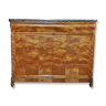 Louis Philippe black marble chest of drawers.