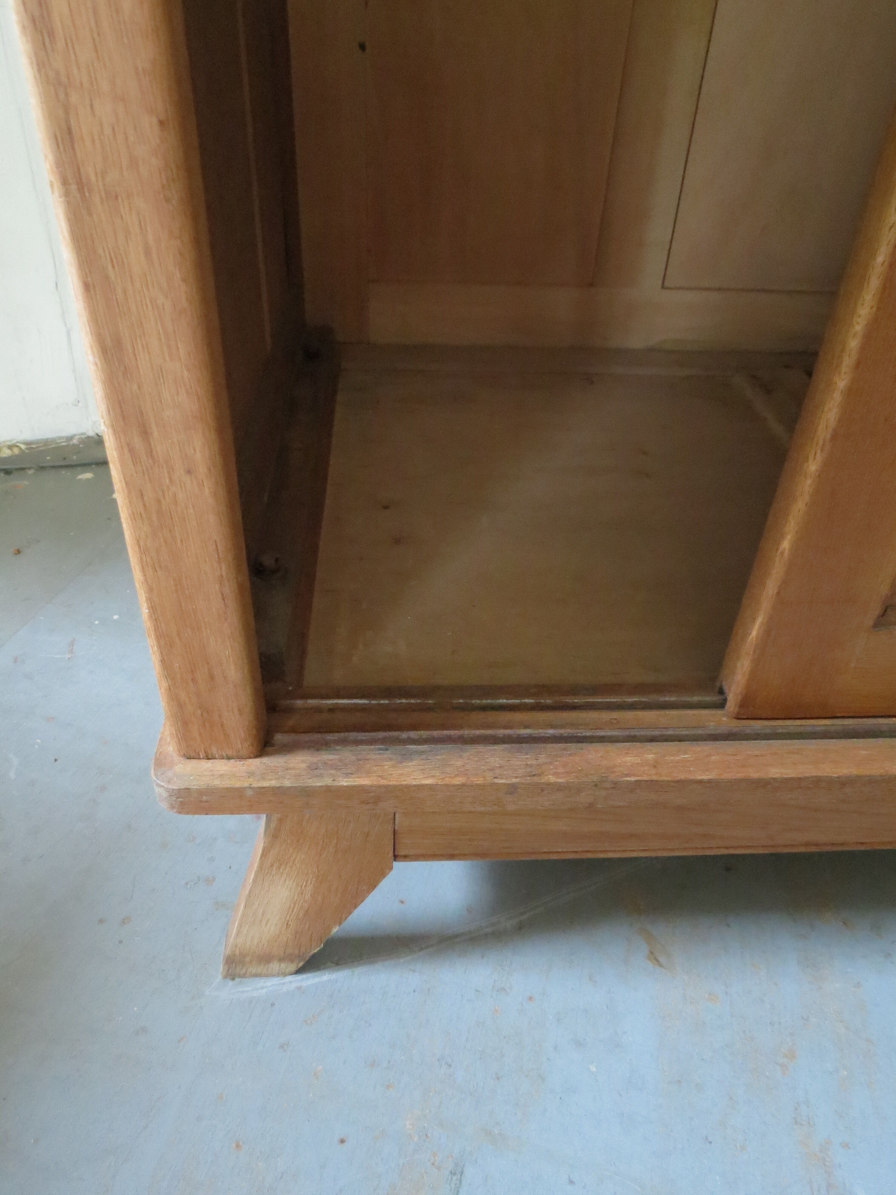 Wardrobe with sliding doors from the 1950s