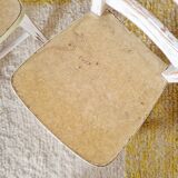 Vintage children's chair pair – White patinated wood