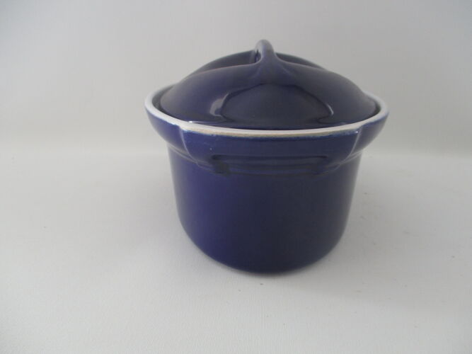 Terrine ovale 26 cm exclusivité Emile Henry 1,4 litre céramique couleur bleu  cobalt  03 04