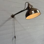 Early Rademacher wall lamp with large enamel shade