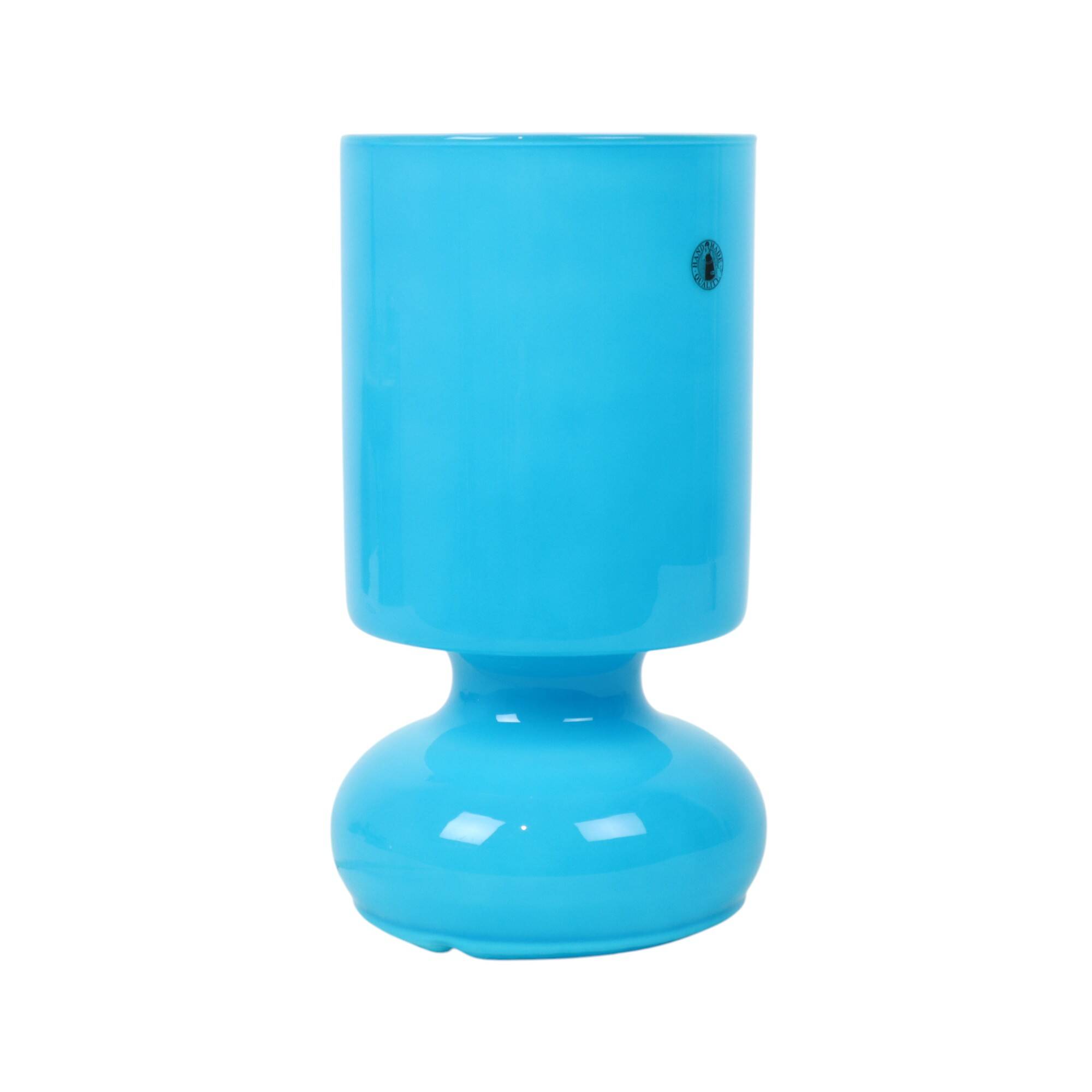 Verre De Lampe Opalin Bleu – Style Lampe Ministérielle Américaine/anglaise, Neuf
