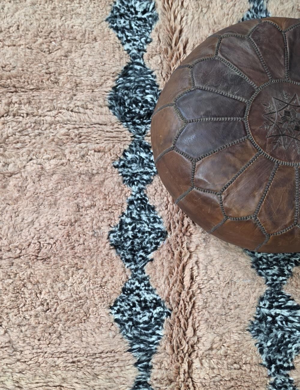 Powder Pink Moroccan Rug - 309 x 197 cm