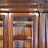 Late nineteenth century Louis XVI style library in walnut