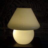 Vintage opaline mushroom lamp