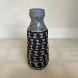 Strehla keramik vase matt and enamelled