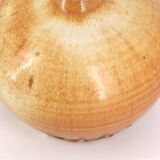 Artisanal orange-yellow ceramic lamp