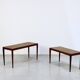 Tables gigognes en teck, style milieu du siècle, années 1960, lot de 2
