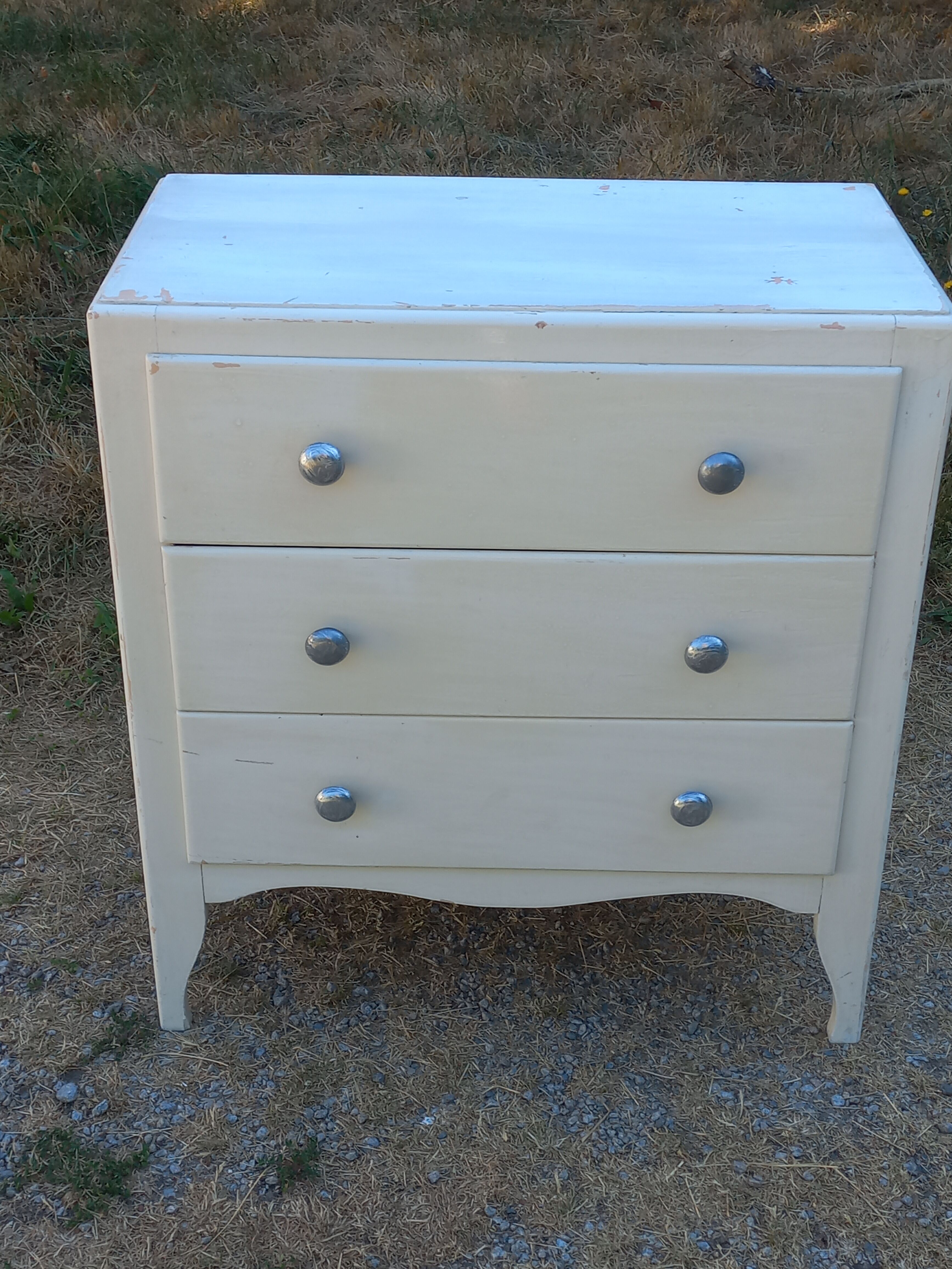 Commode vintage 3 tiroirs des années 50