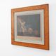 Antique Walnut Frame with Engraving “Le Verrou” by Maurice Blot, France