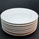 8 assiettes céramique blanche