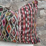 Vintage Moroccan Berber wool cushion cover