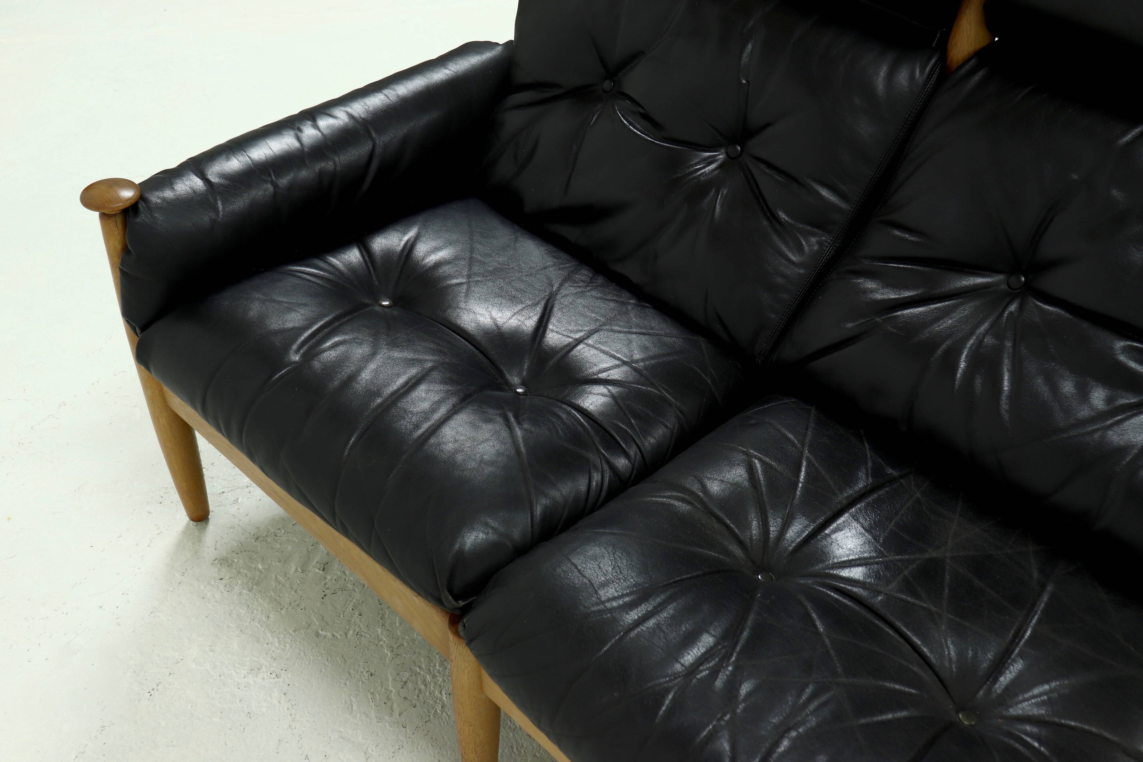 Scandinavian Three Seater Sofa by Eric Merthen for Ire Möbler 1960s