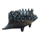 Walter Bosse / Herta Baller — Patinated brass - 4 nesting hedgehogs - 195