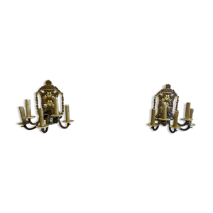 Paire d'appliques Régence