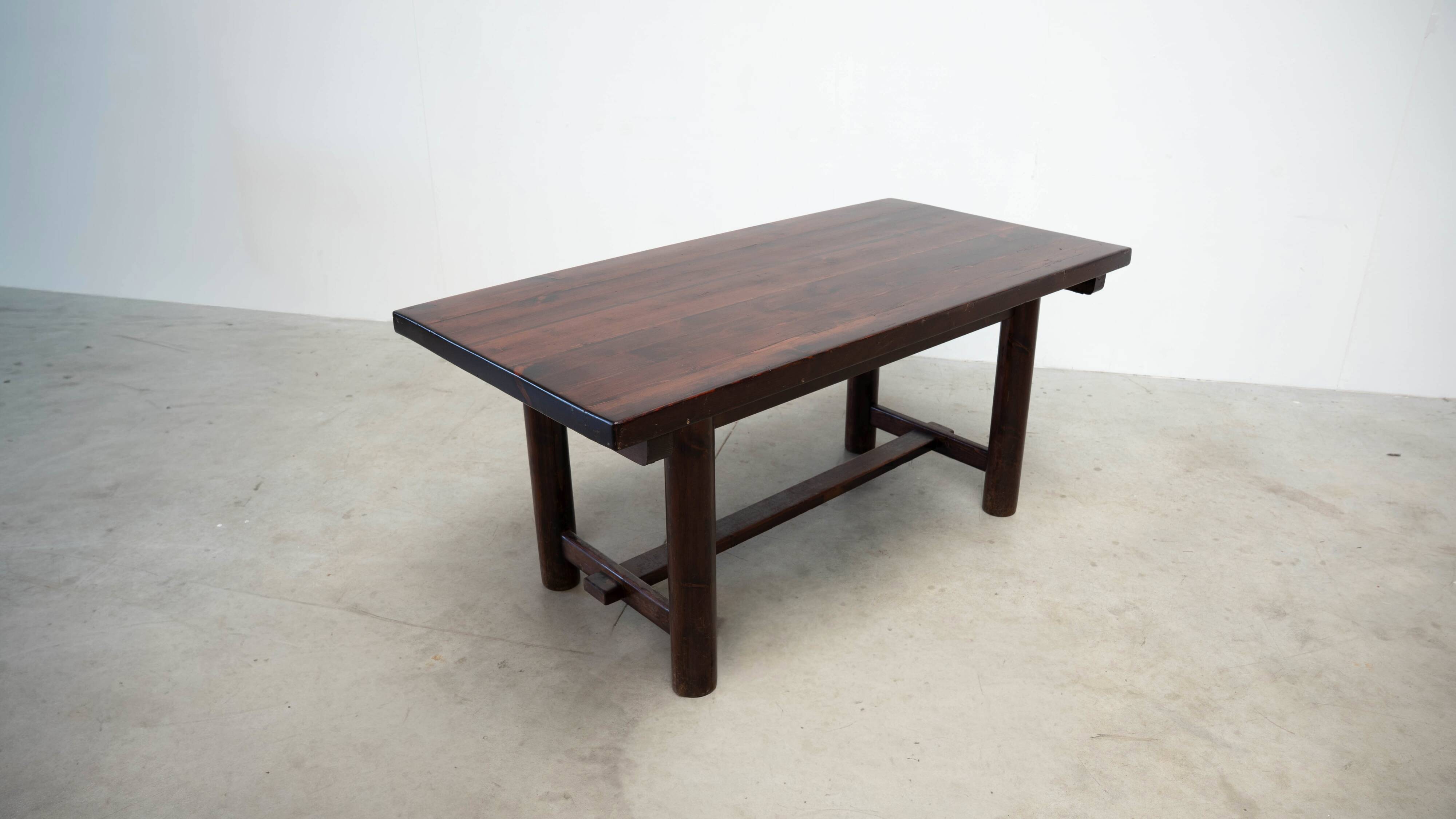 French oak dining table inspired by Georges Robert