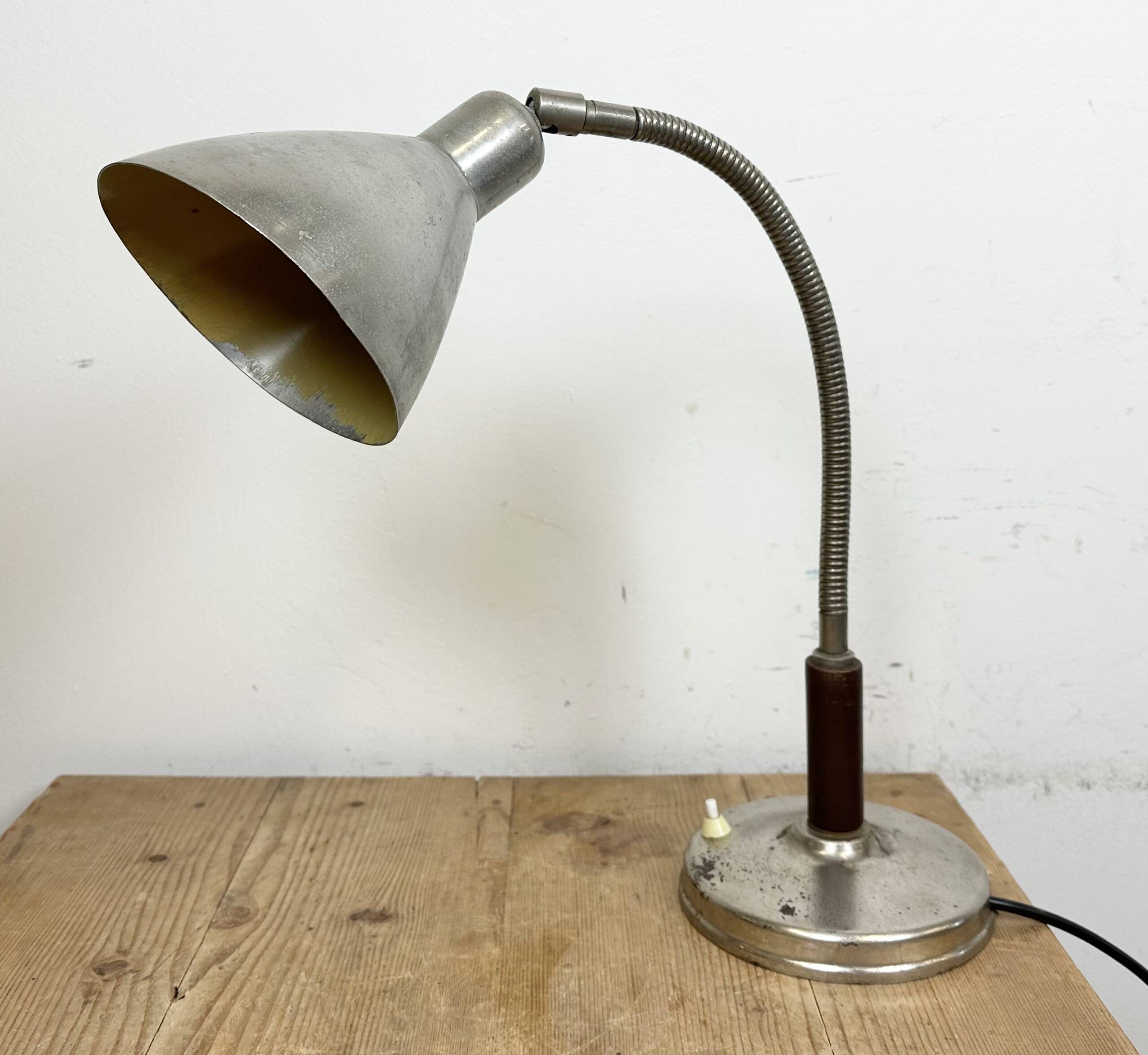 Vintage Gooseneck Table Lamp, 1950s