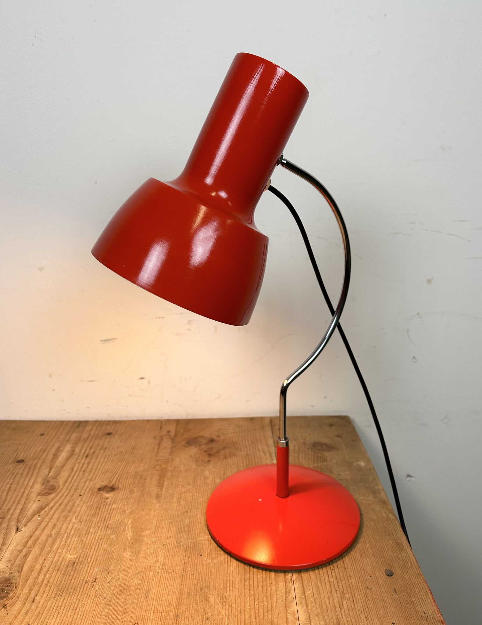 Red Table Lamp by Josef Hurka for Napako, 1960s