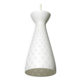 Mid Century glass Diabolo pendant lamp by Aloys Gangkofner Peill & Putzler