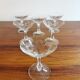 6 glasses of vintage crystal champagne