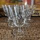 Set of 6 engraved glasses