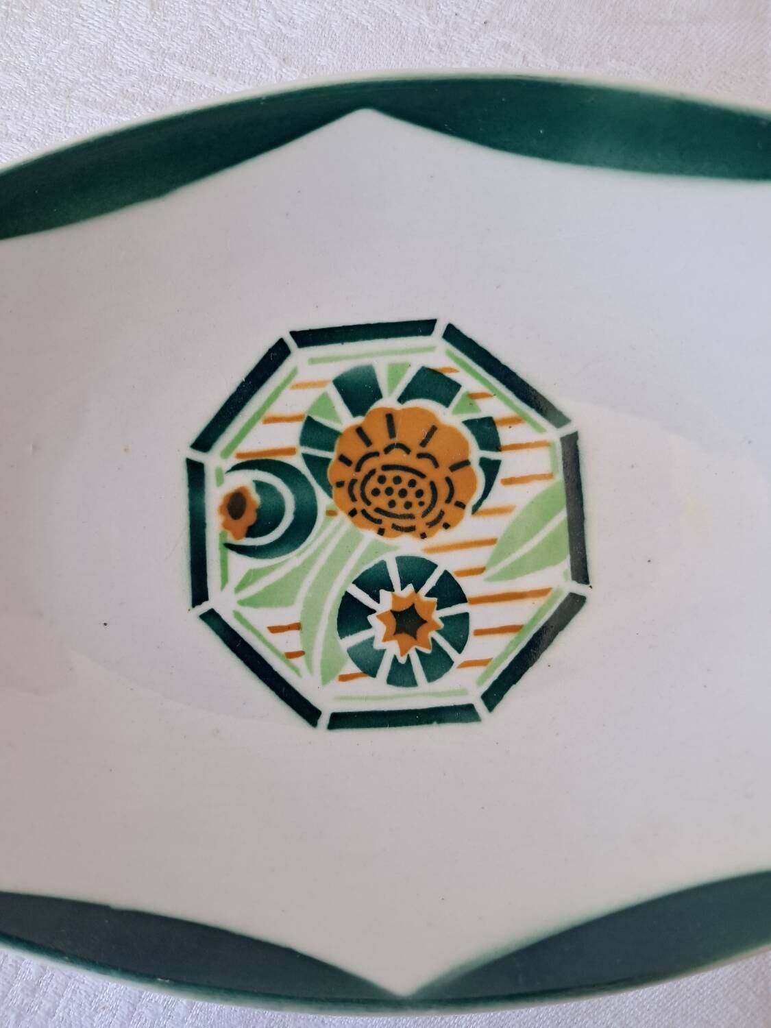 Digoin Sarreguemines Oxford model ironstone dish