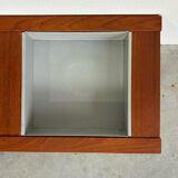 Vintage Danish bench with planter in teak