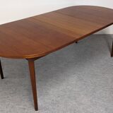 Oval extendable teak table by Nils Jonsson for Troeds 50s/60s