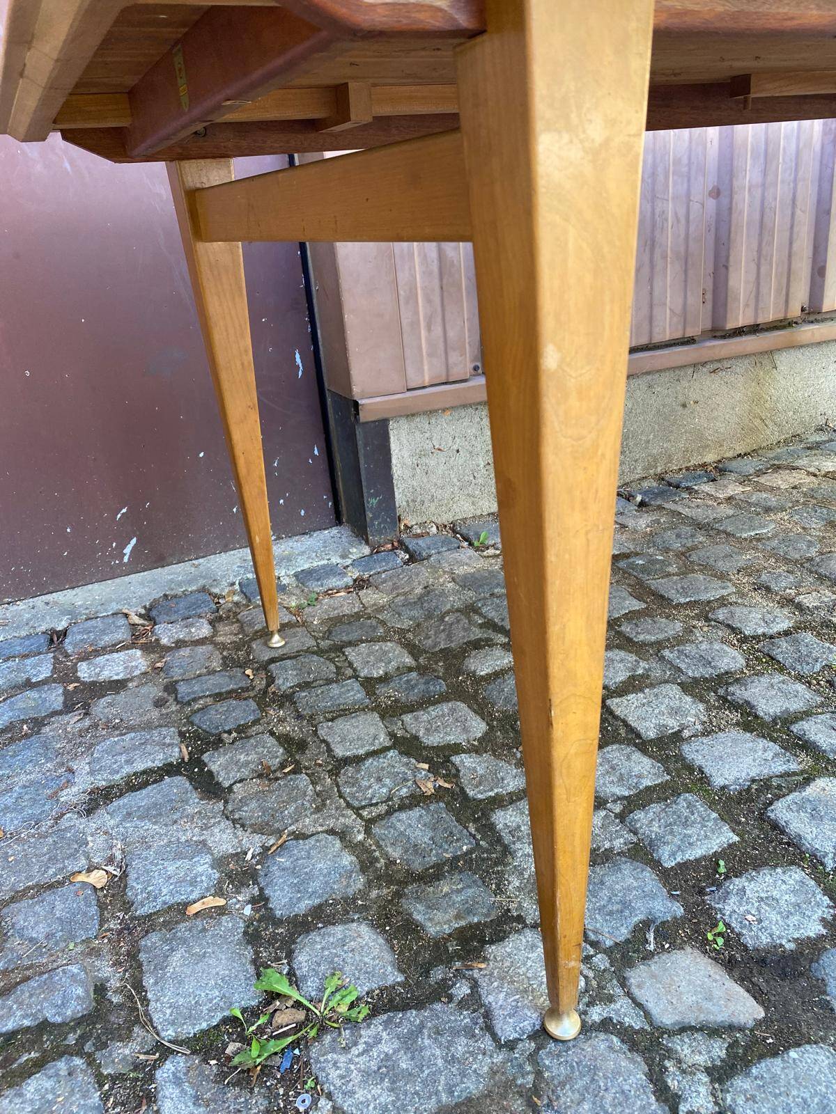 Mid-Century Modern Scandinavian extendable dining table 1960