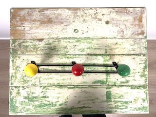 Wall coat rack triple 60s