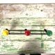 Wall coat rack triple 60s