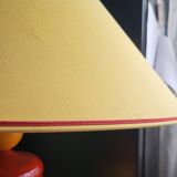 Huge gallet lamp signed albret vintage