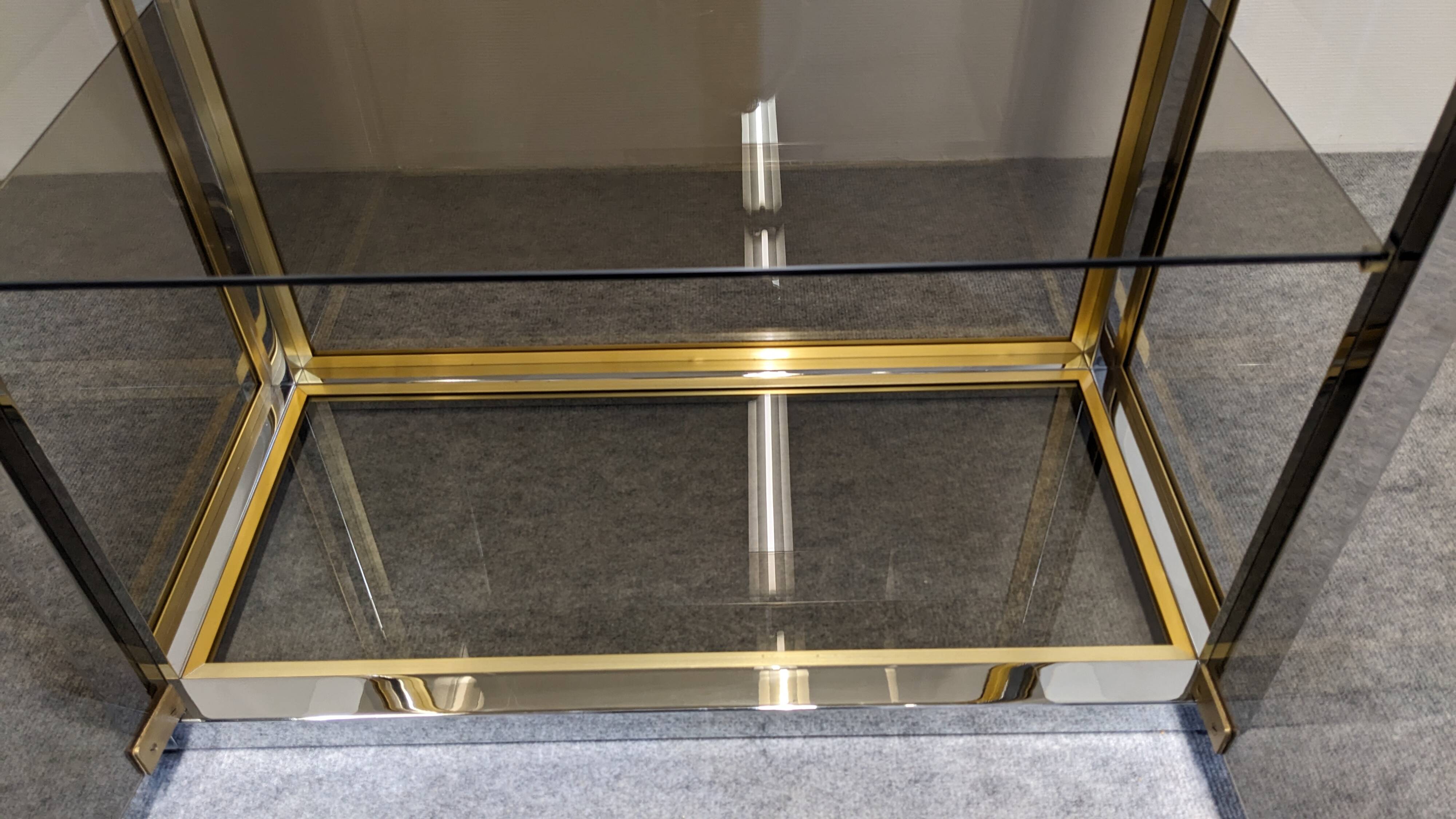 Hollywood Regency display cabinet by Renato Zevi, Italy circa 1970